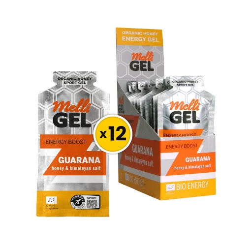 MelliGEL Originals Енергиен гел с мед Guarana 12 броя в опаковка
