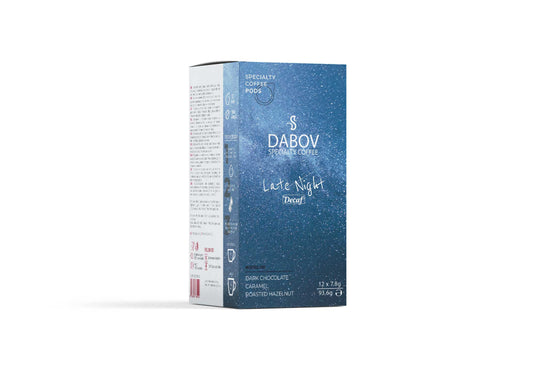 Dabov Specialty Coffee Late Night Decaf безкофеинови e.s.e дози 12 броя