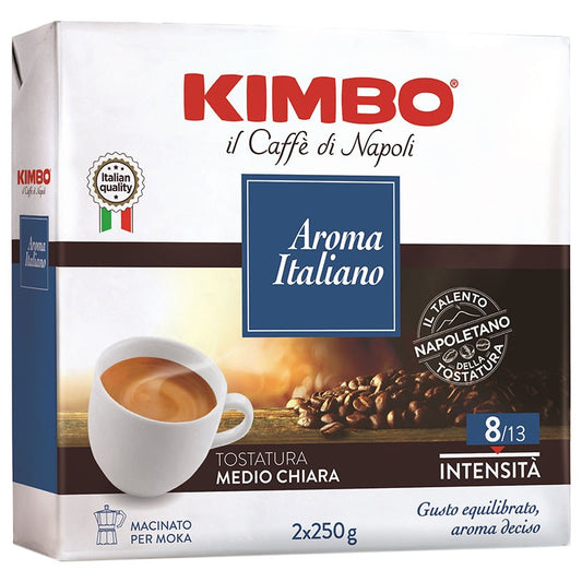Kimbo Aroma Italiano мляно кафе, Промо пакет 2x250 г