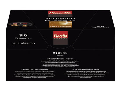 Piacetto Supremo Caffè Crema кафе капсули за Caffitaly кафемашини, 96 бр