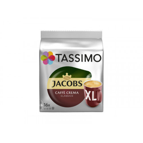 Capsule de cafea Tassimo Jacobs Caffe Crema Classico XL, 16 buc