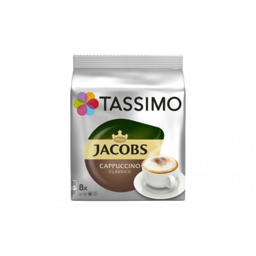 Tassimo Jacobs Cappuccino Classico capsule capsule de cafea, 2x8 buc