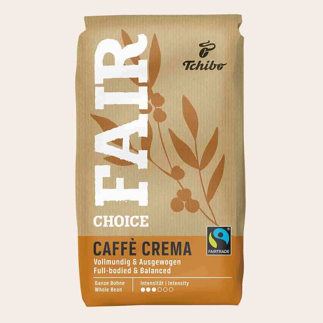 Tchibo Fair Choice Caffè Crema 1кг. кафе на зърна