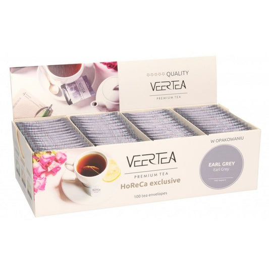 Veertea Earl Grey – черен чай с бергамот, 100 пакетчета