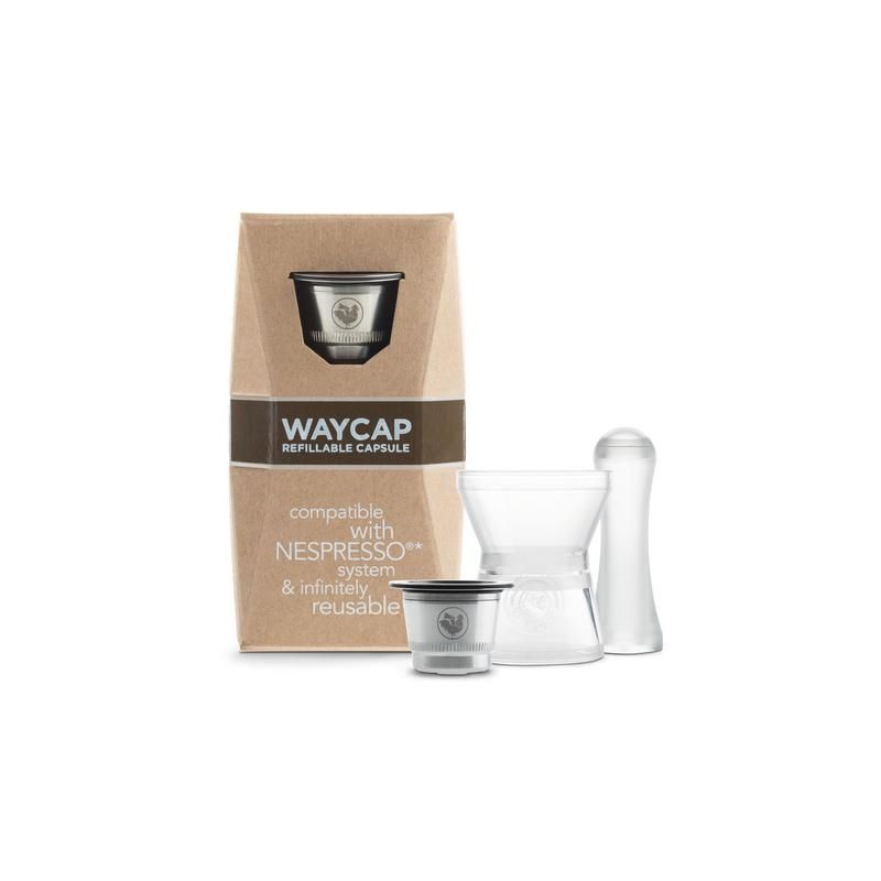 WayCap капсула за многократна употреба от неръждаема стомана за Nespresso кафемашини, 1 брой